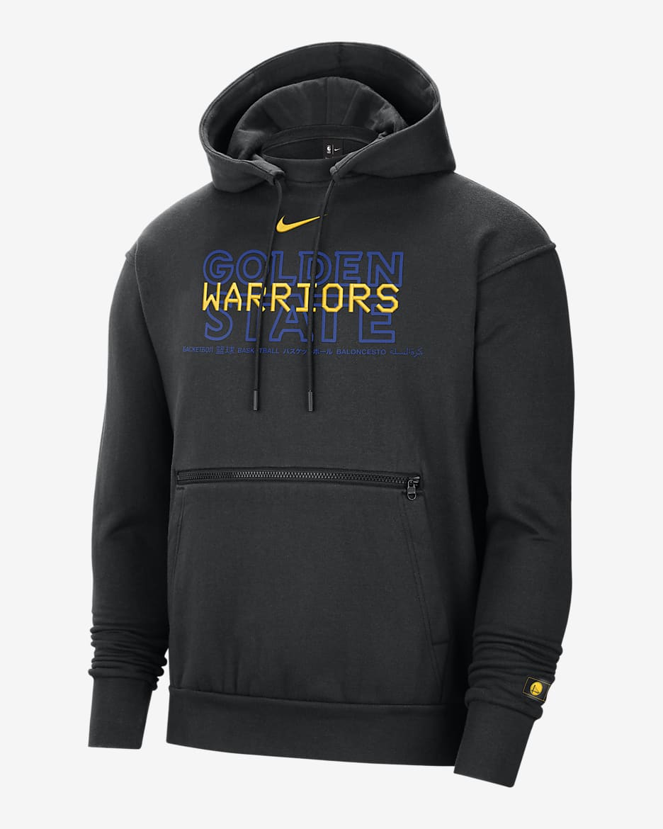 Warriors Courtside Men s Nike NBA Pullover Hoodie